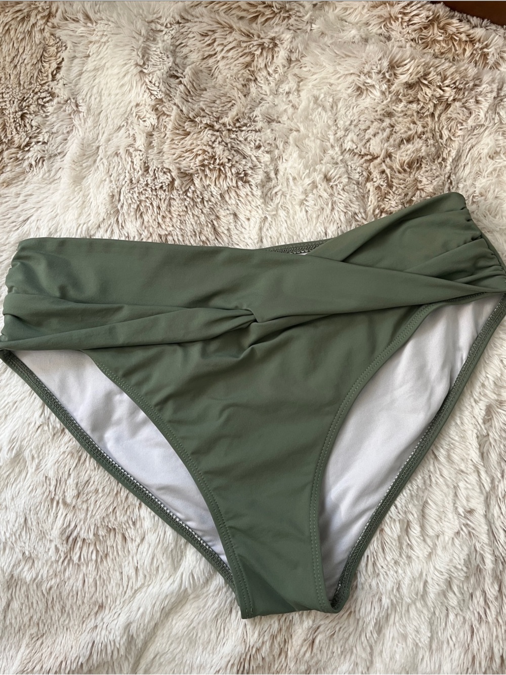 Low-waist Bikini Bottoms Olive Green - Medium